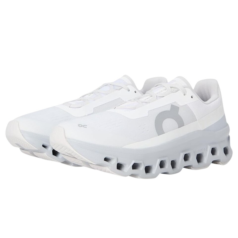 On Running Cloudmonster Men's Shoes Undyed White Frost 61.97654 Running Sneakers